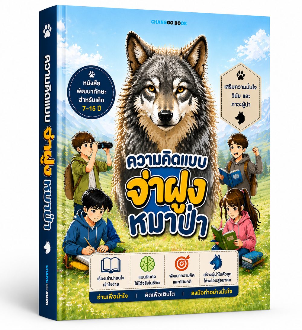 ปกหนังสือ ความคิดแบบจ่าฝูงหมาป่า
